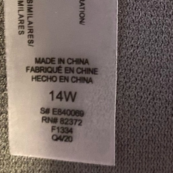 Raisins Curve Swim Skirt Costa Calina Gray Tummy Thinner Women’s Size 14W - Picture 10 of 14